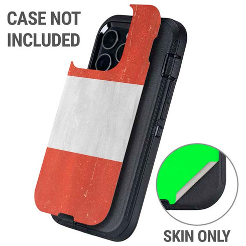 Distressed Austria Flag Otterbox Defender iPhone Skin